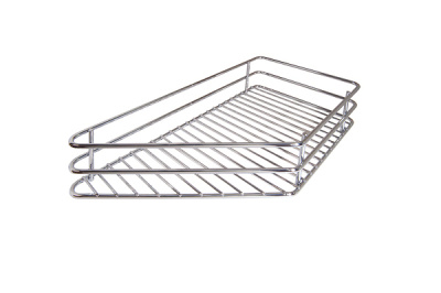 Выдвижная корзина на раму,  Hafele Cristal, в базу 300 мм, угловой фасад 45 градусов, левая, дно мет